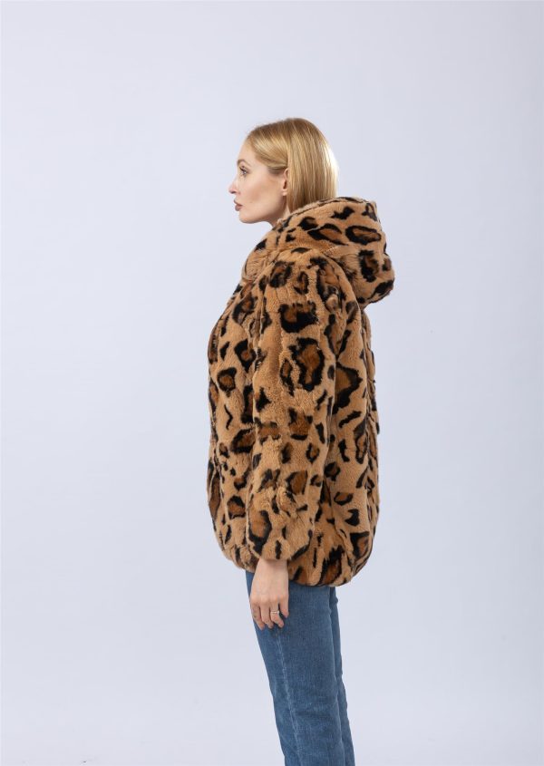 Ladies Pattern Hooded Jacket