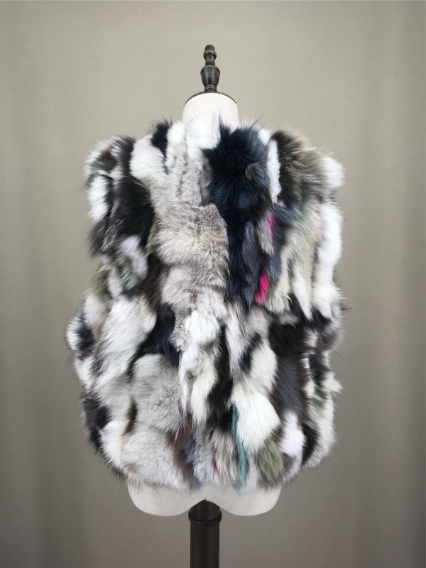 Women's Natural Fox Fur Vest