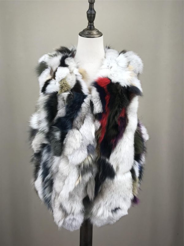 Women's Natural Fox Fur Vest