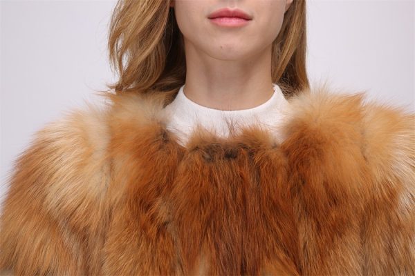 Women's Natural Red Fox Fur Coat