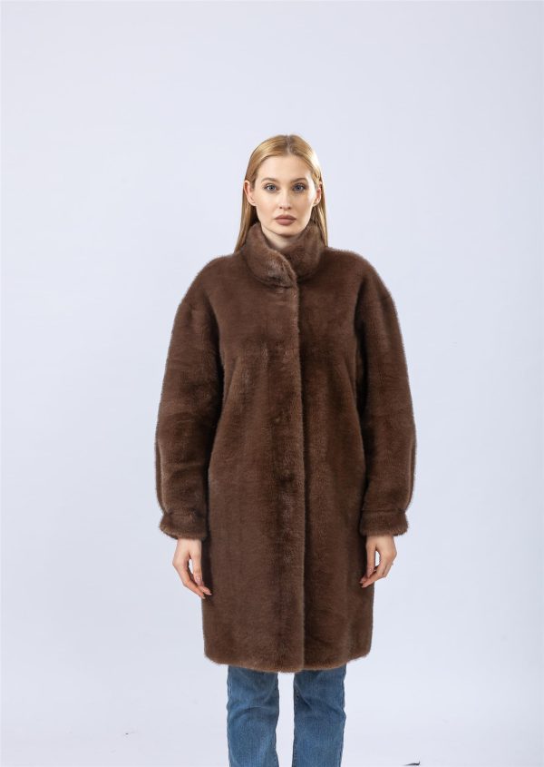 Women's faux fur long coat