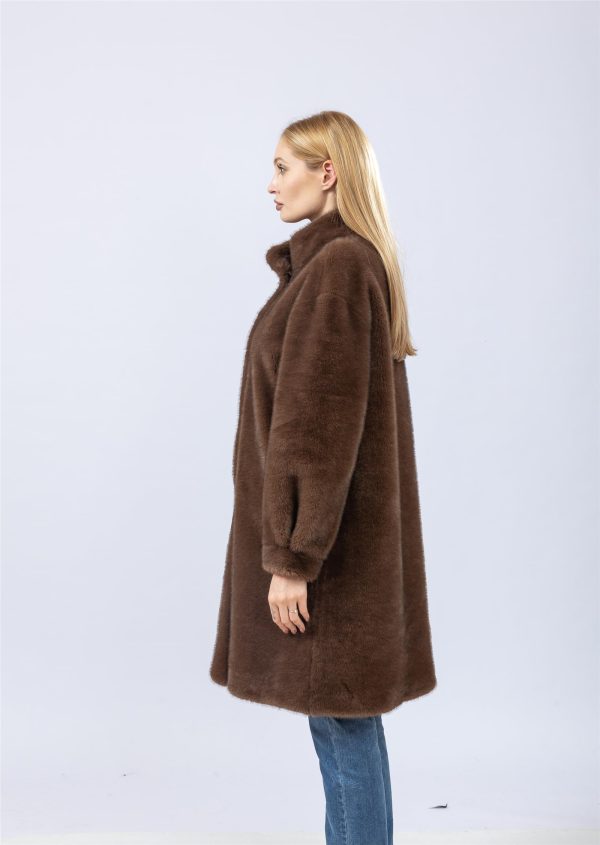 Women's faux fur long coat