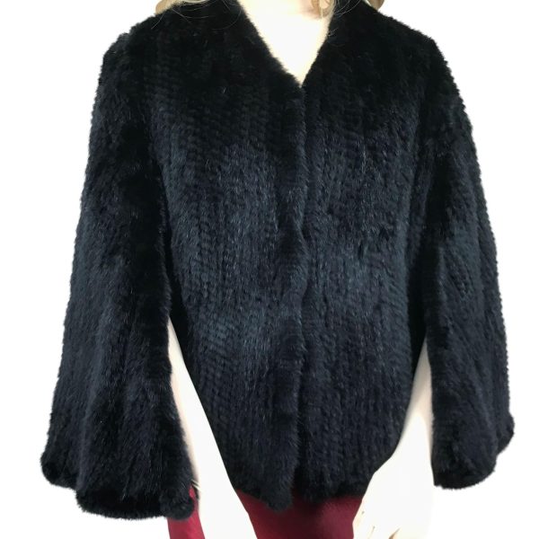 Women's knitted mink