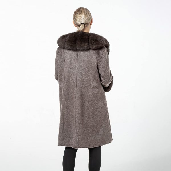 Women's long wool coat