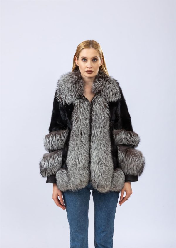 Women's natural mink coat