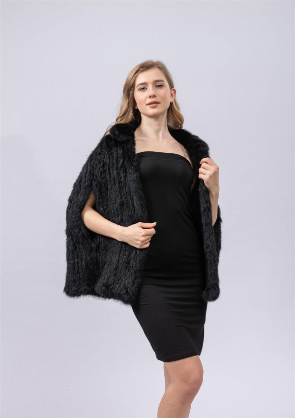 Women's natural rabbit fur