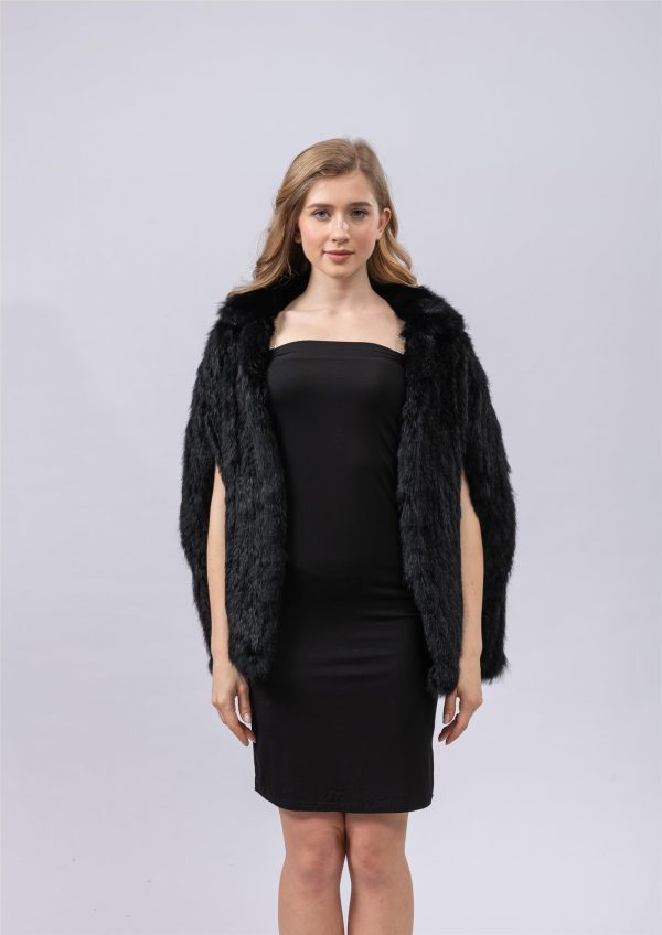 Women's natural rabbit fur