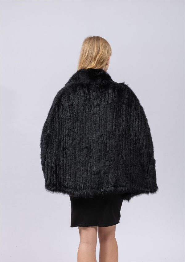 Women's natural rabbit fur