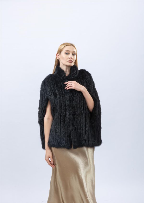 Women's natural rabbit fur