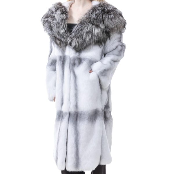 Women's rabbit fur coat