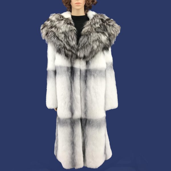 Women's rabbit fur coat